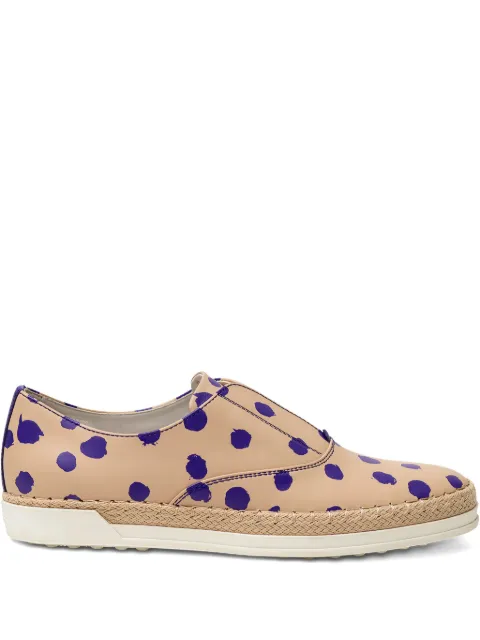 Tod's Francesina polka-dot espadrilles Neutrals XXW0TV0J98308V