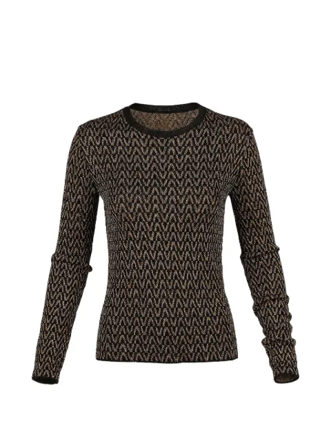 Valentino Garavani patterned knitwear Black BKC25B6MM