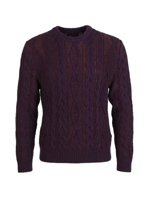 Valentino Garavani crewneck knitted jumper Purple VKC19N870