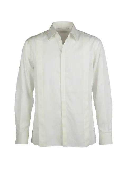 Valentino Garavani long-sleeved tuxedo shirt White VABJ257UL