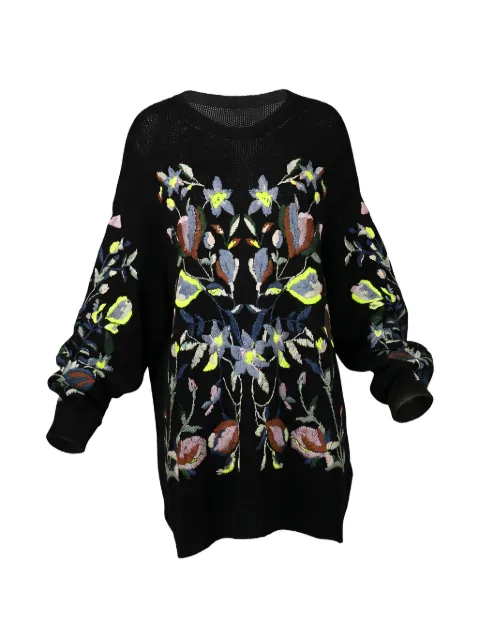 Valentino Garavani floral-embroidered sweater Black BKC31L6Y5