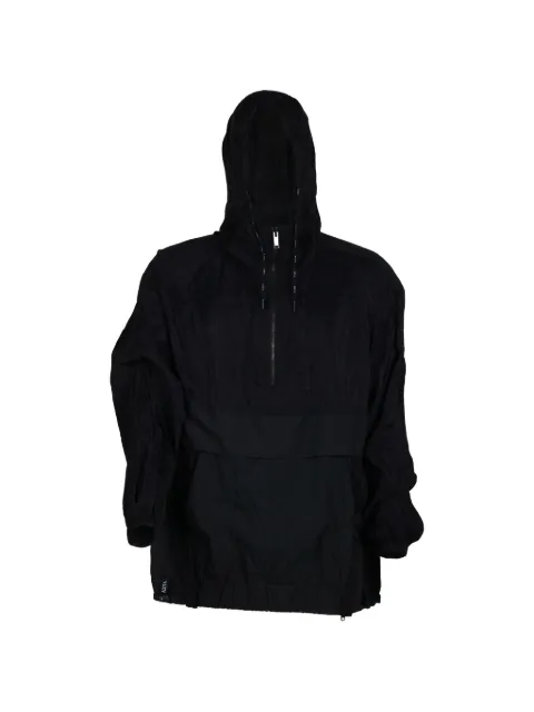 Valentino Garavani logo-patch hooded jacket Black VCIE855AV
