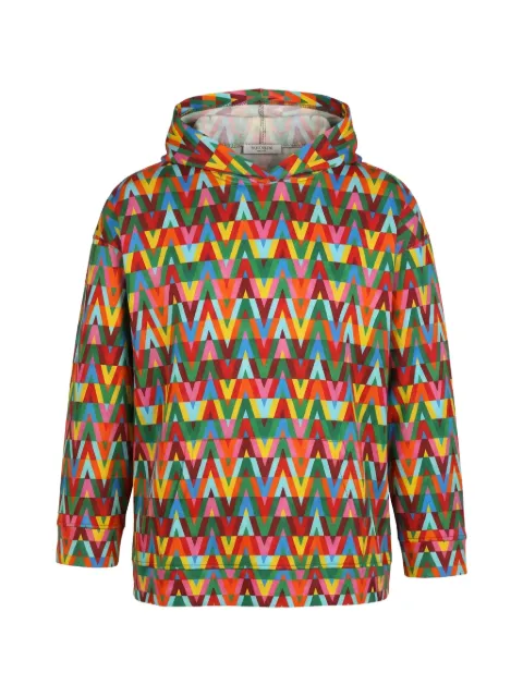 Valentino Garavani patterned hoodie Red BMF16B71L