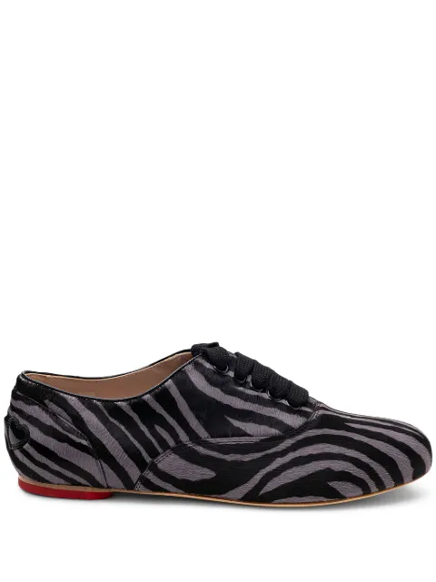Hogan zebra-print leather loafers Black GYW2150M1004UB