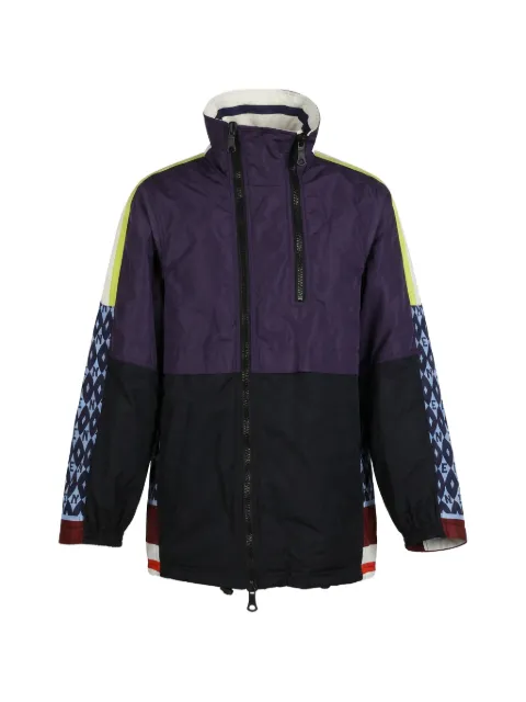 Valentino Garavani patterned zipped coat Purple VCJG107GH
