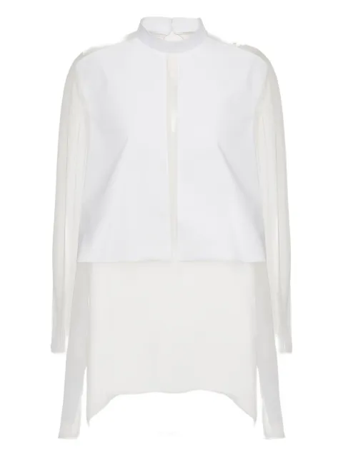 Valentino Garavani panelled silk shirt White BAE6702UP