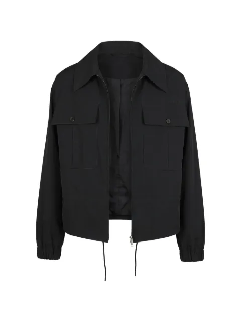 Valentino Garavani flap-pocket logo-detail jacket Black VCJH3080J
