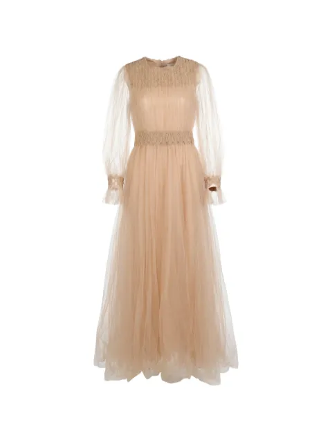 Valentino Garavani embellished gown dress Neutrals BVD9B54N8