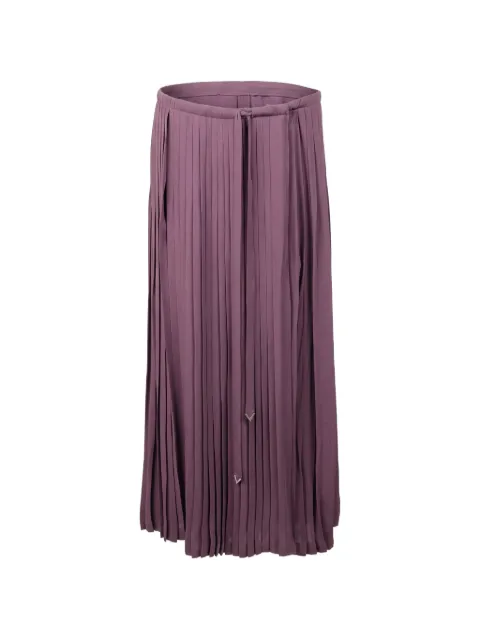 Valentino Garavani pleated tie trousers Purple BRB3P01MH