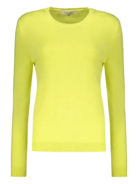 Valentino Garavani crew-neck sweater Yellow BKC29F793