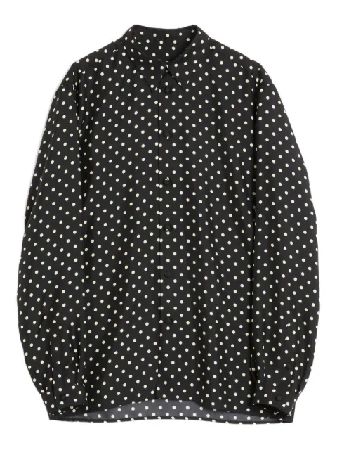 Valentino Garavani plusdepois-print silk shirt Black VABS76AVW