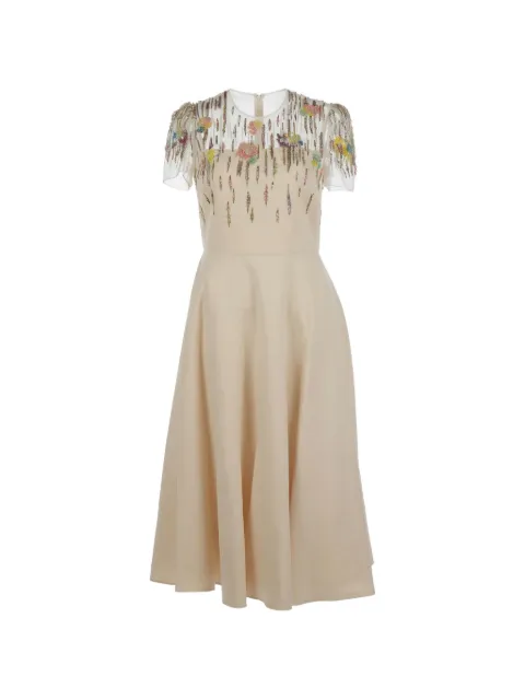 Valentino Garavani sequin-embellished midi dress Neutrals BVAD321CF