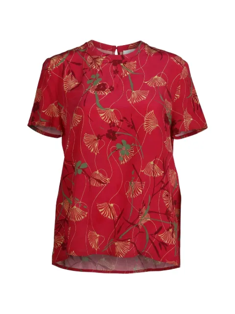 Valentino Garavani floral-print T-shirt Red BUE00F3DK
