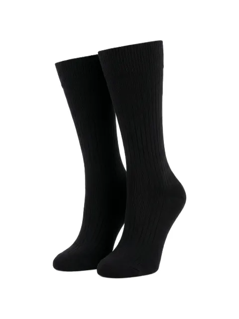 Valentino Garavani ribbed-knit socks Black BKI00E4VK