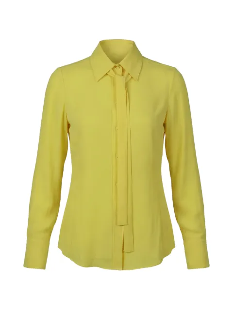 Valentino Garavani lavallière-neck long-sleeve shirt Yellow BAB21068J