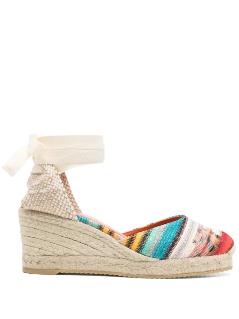 Missoni 65mm knitted espadrilles Neutrals MWB006083
