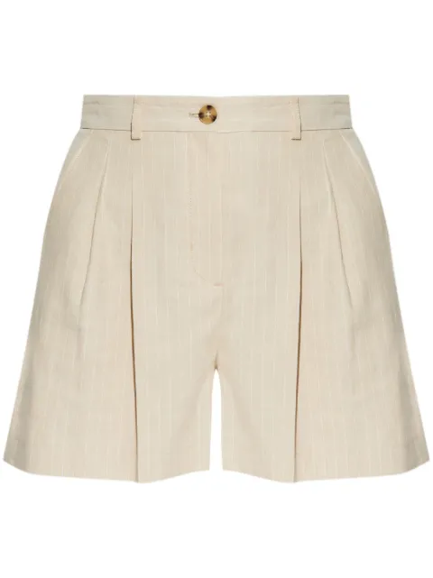 PS Paul Smith pleated high-rise shorts Neutrals W2R317TP31282