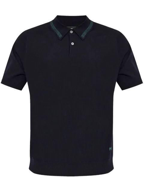 PS Paul Smith merino-wool polo shirt Blue M2R325ZP21861