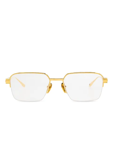 Balmain Eyewear rectangle-frame glasses Gold BPX178A