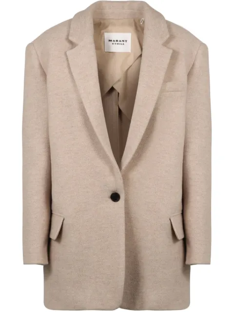 MARANT ÉTOILE single-breasted blazer Neutrals 25PMA0088FD