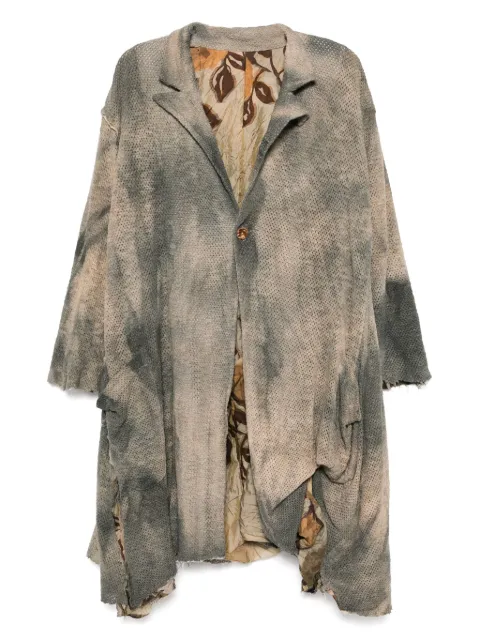 CHIAHUNG SU dyed mesh coat Brown SS25MC10CAKN