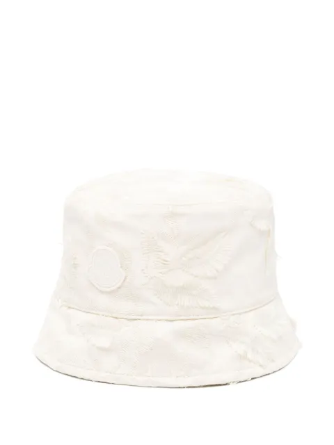 Moncler embroidered bucket hat Neutrals K10933B00058598H4