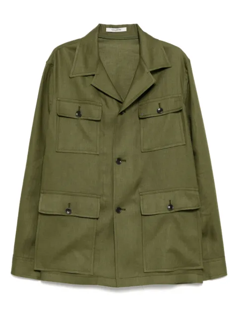 Tagliatore linen shirt jacket Green GTEMPEST340021U25E107EV808