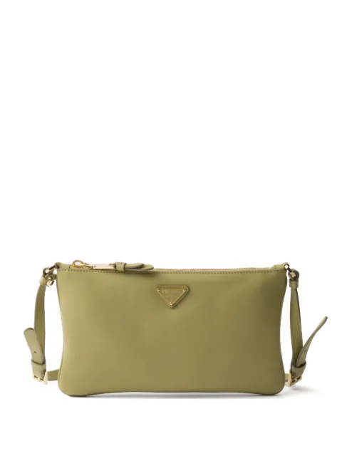 Prada leather shoulder bag Green 1BC238VOVO2CYS