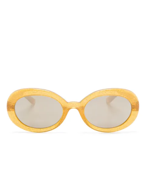 Dolce & Gabbana Eyewear logo-appliqué sunglasses Yellow DX6007U