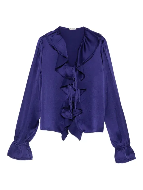 BODE ruffled blouse Purple WRF25SH011