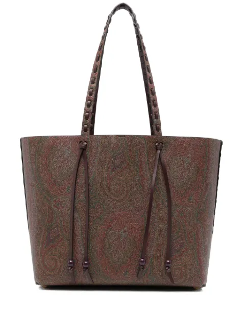 ETRO paisley-jacquard shoulder bag Brown WP1D0024AE246