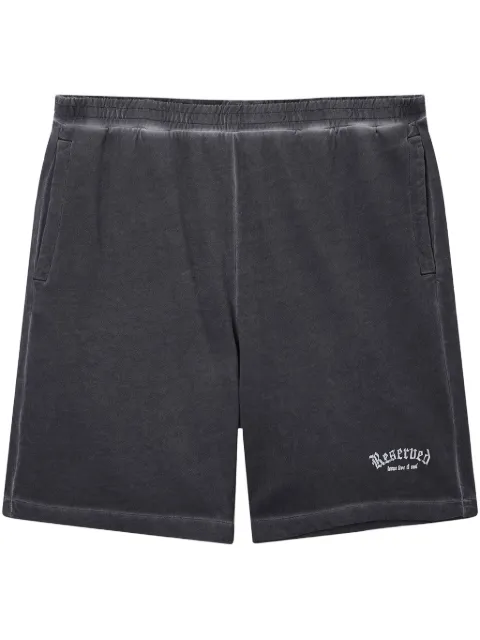 izzue cotton track shorts Black N6702S5