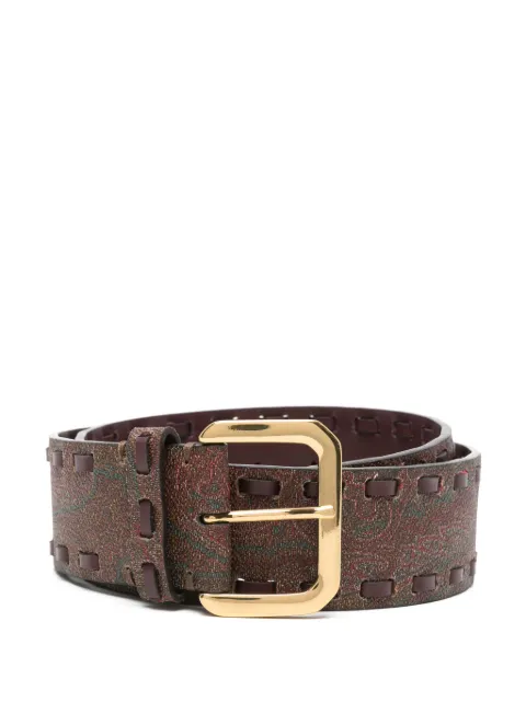 ETRO paisley-jacquard belt Red WP3B0039AE246