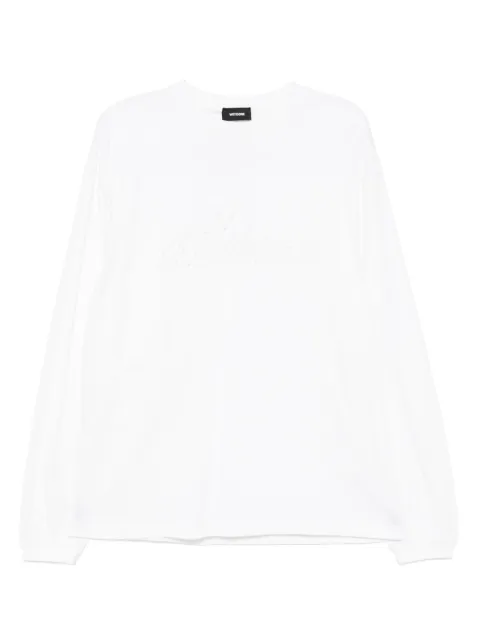 We11done faux-pearl T-shirt White WDTT125750UWH