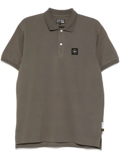 izzue logo-patch polo shirt Green IZXPOX2400S5O