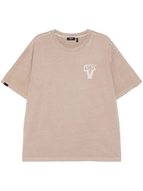 FIVE CM graphic-print T-shirt Brown 5CXTEM00155X