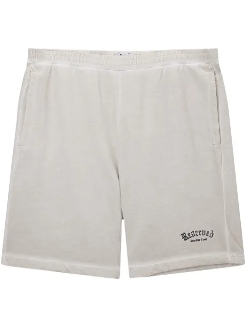 izzue cotton track shorts Grey N6702S5