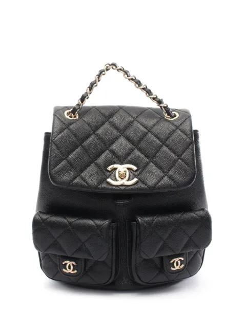 CHANEL Pre-Owned 2021 Metalasse chain-link backpack Black L28JT292