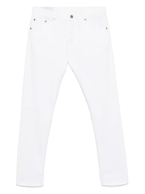 DONDUP Icon belt-loop trousers White UP563BS0030UPTD