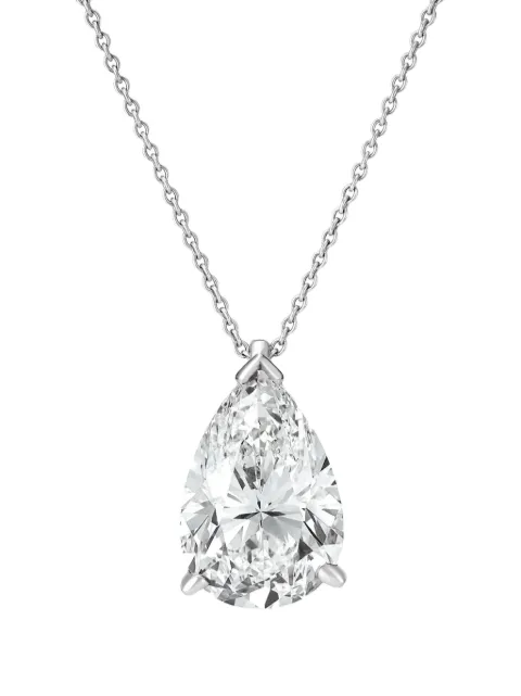 Tilla 14kt white gold diamond pendant necklace White FFPDLAB47