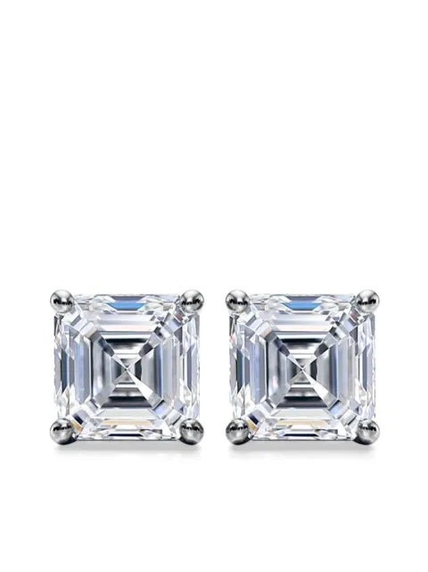 Tilla 14kt white gold diamond stud earrings White FFDEA1003