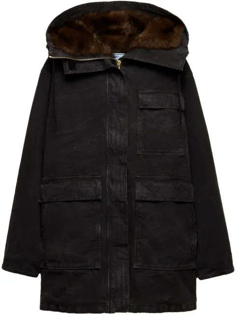Prada canvas coat Black 292240SOOO157N