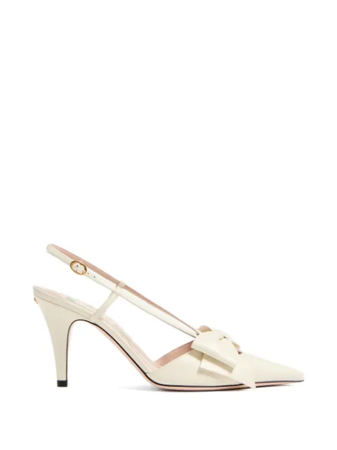 Valentino Garavani Bowow slingback pumps in kidskin 85mm Neutrals WS0MX5DDT