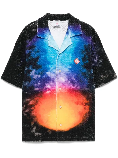 Casablanca monogram shirt Blue MS25SH166