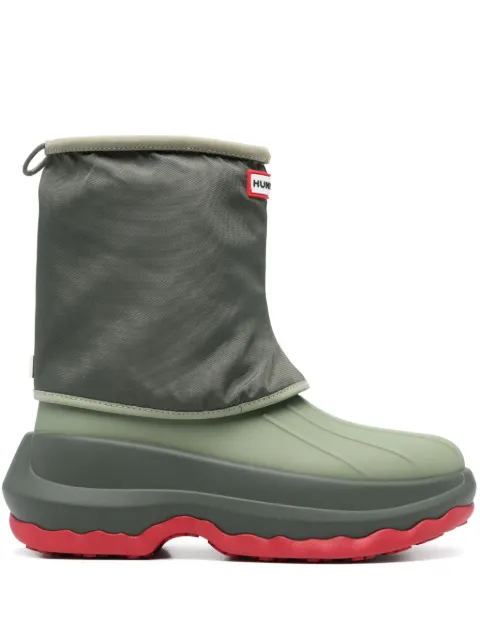 Kenzo x Hunter logo-patch boots Green FD65BT902F91