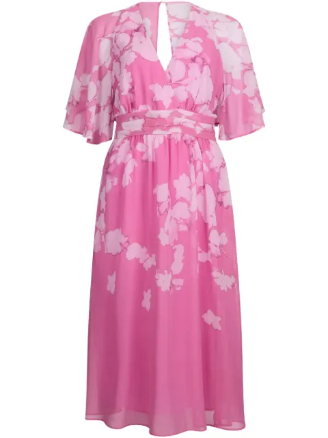 LIU JO floral-print midi dress Pink CA5413TS387