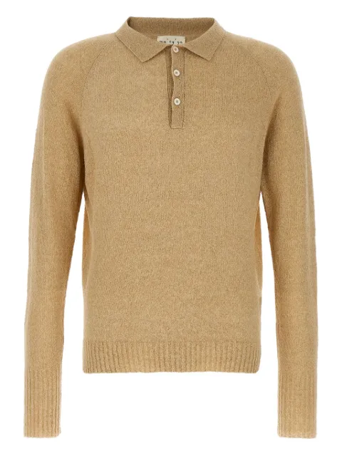Ma'ry'ya button-placket polo shirt Neutrals YPK001C2