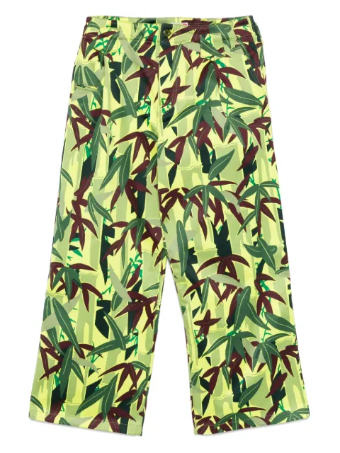 Kenzo Chiku-Rin Camo-print trousers Green FF55PA3809F2