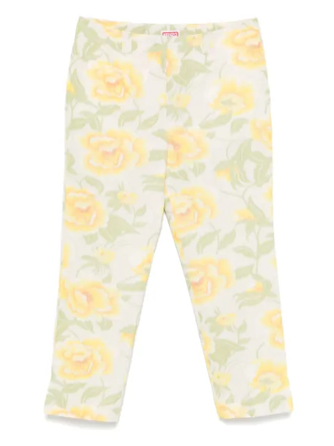 Kenzo Peonies trousers Yellow FF52PA0939O1