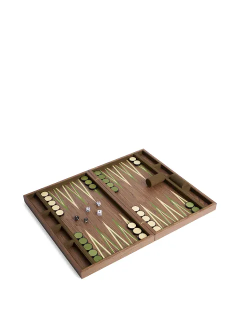 L'Objet Fortuny backgammon set Brown LPF123